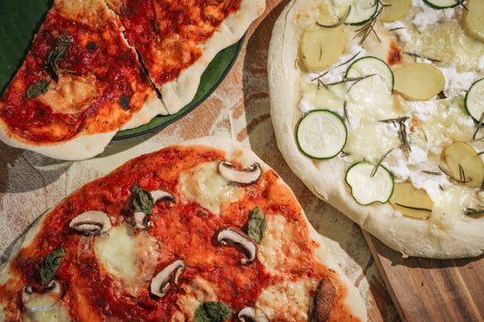 Selbstgemachte Tiefkühlpizza