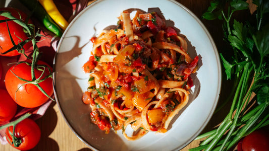 Tagliatelle con Paprika