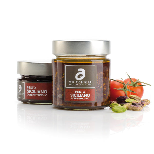 Pesto Siziliano mit Tomaten und Pistazien von A Ricchgia